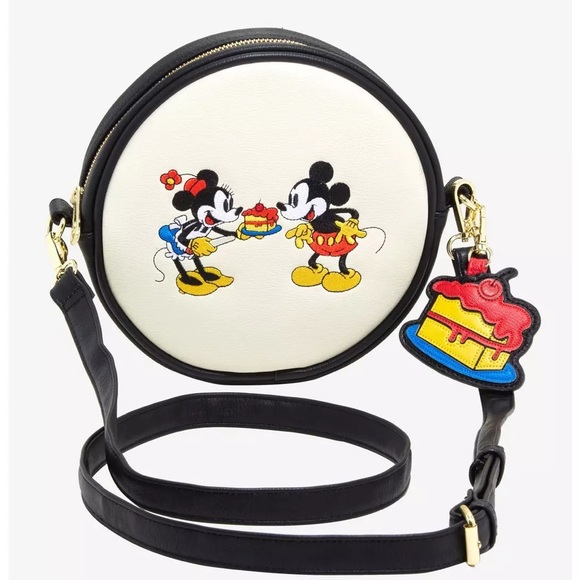 NEW Loungefly Disney Mickey Mouse & Minnie Mouse
Cake Crossbody Bag - Picture 1 of 12